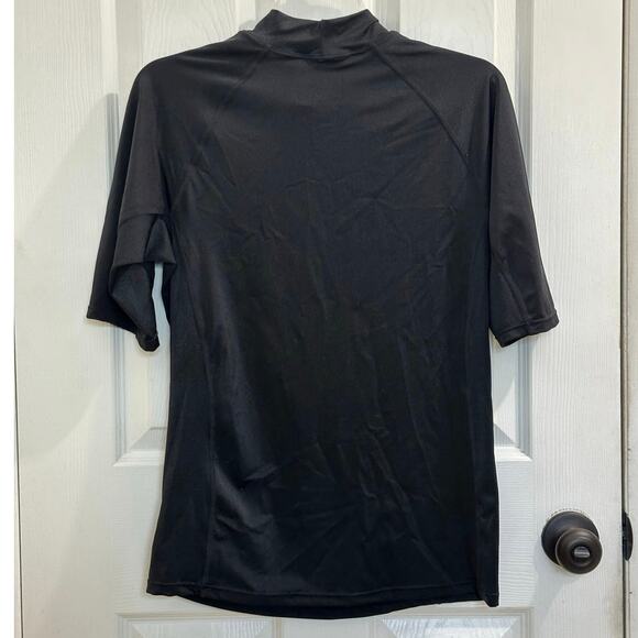 Jetpilot Women‘s Basic Black Halfsleeve Rashguard  Rash Guard M/L EUC Swim Shirt - Picture 2 of 5